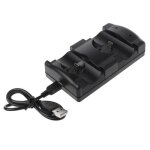 Jeux vidostation de charge double chargeur universelle noire alimente par usb pour contrleur sans ...