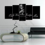 Jhb - 133 5 pi�ces toile peinture affiche murale laffiche de rap chanteur tupac shakur citation seulement ...