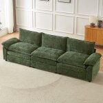 Jiexi canap� dangle modulaire avec fonction couchage pour salon chambre � coucher tissu chenille 288 ...