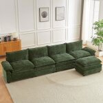 Jiexi canap� dangle modulaire avec fonction couchage pour salon chambre � coucher tissu chenille 4 si�ges ...