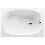 Jika (groupe roca) - riga 105 x 70 x 37. 5 cm baignoire gain de place en acier maill sans pieds blanc ...