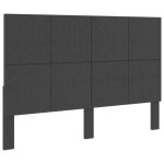 Jin tête de lit touffetée gris foncé tissu 180x200 cm Jin tête de lit touffetée gris foncé tissu 180x200 cm