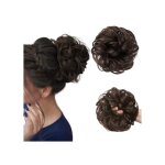 Jjstar chignon postiche queue de cheval ondul�e brun fonc� ? volume naturel �lastique int�gr�