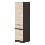 Jjunona colonne de cuisine 2 portes ouverture  droite - l 50 x h 196 x p 46 cm - chne sonoma