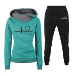 Jogging de sport femme survetement de sport pantalon et sweat � capuche chic elegant ensemble imprim� ...