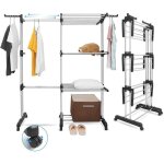Johgee Étendoir linge intérieur sur 3 niveau séchoir à linge extensible réglable tancarville grand capacité ... Johgee Étendoir linge intérieur sur 3 niveau séchoir à linge extensible réglable tancarville grand capacité ...
