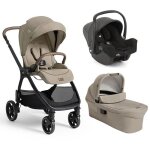 Joie - poussette trio valora + si�ge auto i - snug 2 + nacelle ramble xl sandstone