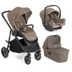 Joie - poussette trio versatrax + si�ge auto i - snug 2 + nacelle ramble xl cashew