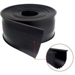 Joint 5m joint de porte de garage bande de pression infrieure de porte roulante (noir)