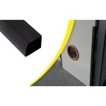 Joint anti - pince doigts pour int�rieur porte class� feu wattelez 40x40x1400mm - noir - 604205n