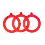 Joint détanchéité en anneau 92 / 68 mm - rouge - a4 - lot de 10 joints pour bocaux de confiture Joint détanchéité en anneau 92 / 68 mm - rouge - a4 - lot de 10 joints pour bocaux de confiture