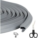Joint de porte en caoutchouc gris10m largeur de rainure 3. 5mmcoupe - vent pour portes en bois portes ...