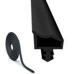 Joint de porte en caoutchouc - mhy� - 10 m - noir - largeur de rainure 4 mm - profondeur de rainure 7 ...