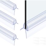Joint porte douche transparent joint douche 120cm(4�30cm) autocollant pvc joint etancheite douche joint ...