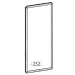 Joint de porte (partie r�frig�rateur) (rep�re 252) frigo r�frig�rateur cong�lateur 4362162700 beko blomberg ...
