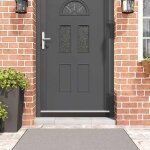 Joint de porte � visser - vidaxl - 100 cm - aluminium - lot de 2 - argent