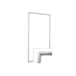Joint de porte - whirlpool - 481946818201 - blanc - compatible rfrigrateurs - vendu  lunit