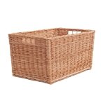 Panier - joli - rectangle - osier - marron - 60x42cm - hauteur 34cm