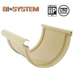 Jonction longue pour goutti�re pvc 25 first plast - sable