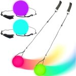 Jonglage - pro bolas lumineuses - led balls - 9 modes deffet lumineux - corde rglable