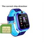 Jonneyt montre connect� q12 pour enfants, montre intelligente avec carte sim, appareil photo sos, gps, ...