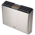 Planches  dcouper - joseph joseph - folio - acier inoxydable - 4 pices - 26 x 36 cm