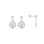Jouailla - boucles doreilles argent rhodi� 925 - 1000e