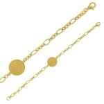 Jouailla - bracelet brillant collection romaine mate en argent 925 - 1000 doré (318429) Jouailla - bracelet brillant collection romaine mate en argent 925 - 1000 doré (318429)