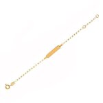 Jouailla - bracelet identit� or 375 - 1000e - b�b�
