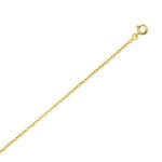 Chane de cou - jouailla - plaqu or - maille forat - longueur 60 cm - femme