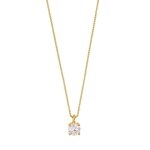 Jouailla - collier en or 750 - 1000 maille v�nitienne avec oxyde 375mm en serti griffes (307001)