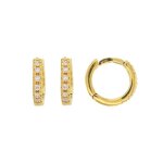 Jouailla - cr�oles or 375 - 1000 pav� doxydes de zirconium (393366)