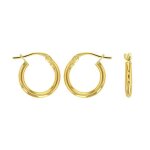 Jouailla - cr�oles en or 750 - 1000 diamt�tre du fil 2mm (303047)