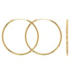 Jouailla - cr�oles en or 750 - 1000 fil 15mm (303020)