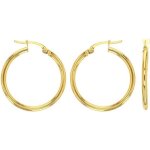 Jouailla - cr�oles en or 750 - 1000 diam�tre du fil 2mm (303050)