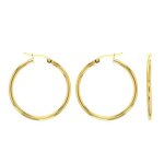 Jouailla - cr�oles en or 750 - 1000 diam�tre du fil 2mm (303051)