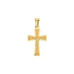 Jouailla - croix avec le christ en or 750 - 1000 (305054)