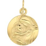 Jouailla - m�daille ronde plaqu� or vierge � lenfant (3260231)