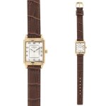 Jouailla - montre acier dore et bracelet cuir marron pour femme