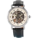 Jouailla - montre m�canique homme - blanche