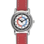 Jouailla - montre pdagogique bracelet synthtique rouge - enfant