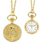 Jouailla - montre pendentif dore pour femme