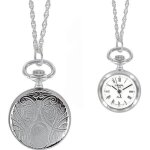 Jouailla - montre pendentif palladium pour femme Jouailla - montre pendentif palladium pour femme