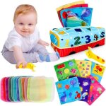 Jouet bébé 0 - 9 mois boîte à mouchoirs jouets sensoriels montessori contraste Élevé avec foulard carré ... Jouet bébé 0 - 9 mois boîte à mouchoirs jouets sensoriels montessori contraste Élevé avec foulard carré ...