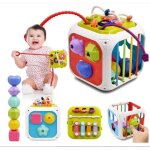 Jouet bebe 1 2 an 7 in 1 montessori sensoriel jouets pour bebe 6 9 12 18 mois naissance fille garcon ...