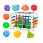 Jouet b�b� 1 - 2 ans - jeu de tri - cube dactivit� de d�veloppement - jouet sensoriel - blanc - 18 mois ...