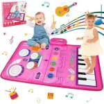 Jouets pour bb 1 an 2 en 1 tapis piano musical & tapis de batterie tout - petits tapis de jeux musique ...