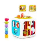 Jouet b�b� - cube dactivit�s 7 en 1 - sensoriel - motricit� - xylophone musical