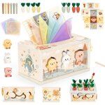 Jouet bebe 1 an jouet montessori 1 2 3 ans conception de bo�te � mouchoirs jouet en bois jeux enfants ...