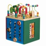 Jouet pour bbs - battat - cube dactivit en bois - ferme - mixte - 12 mois